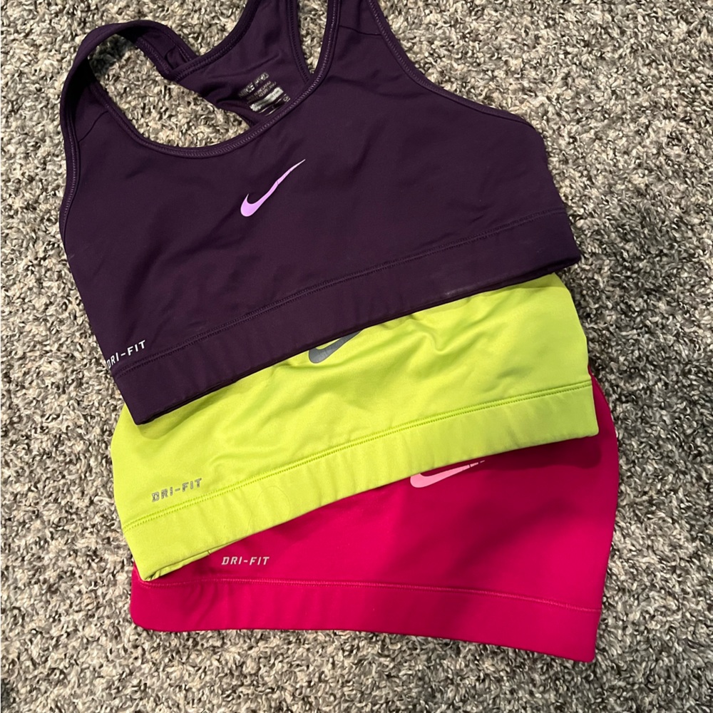 Nike sports bras bundle of 3